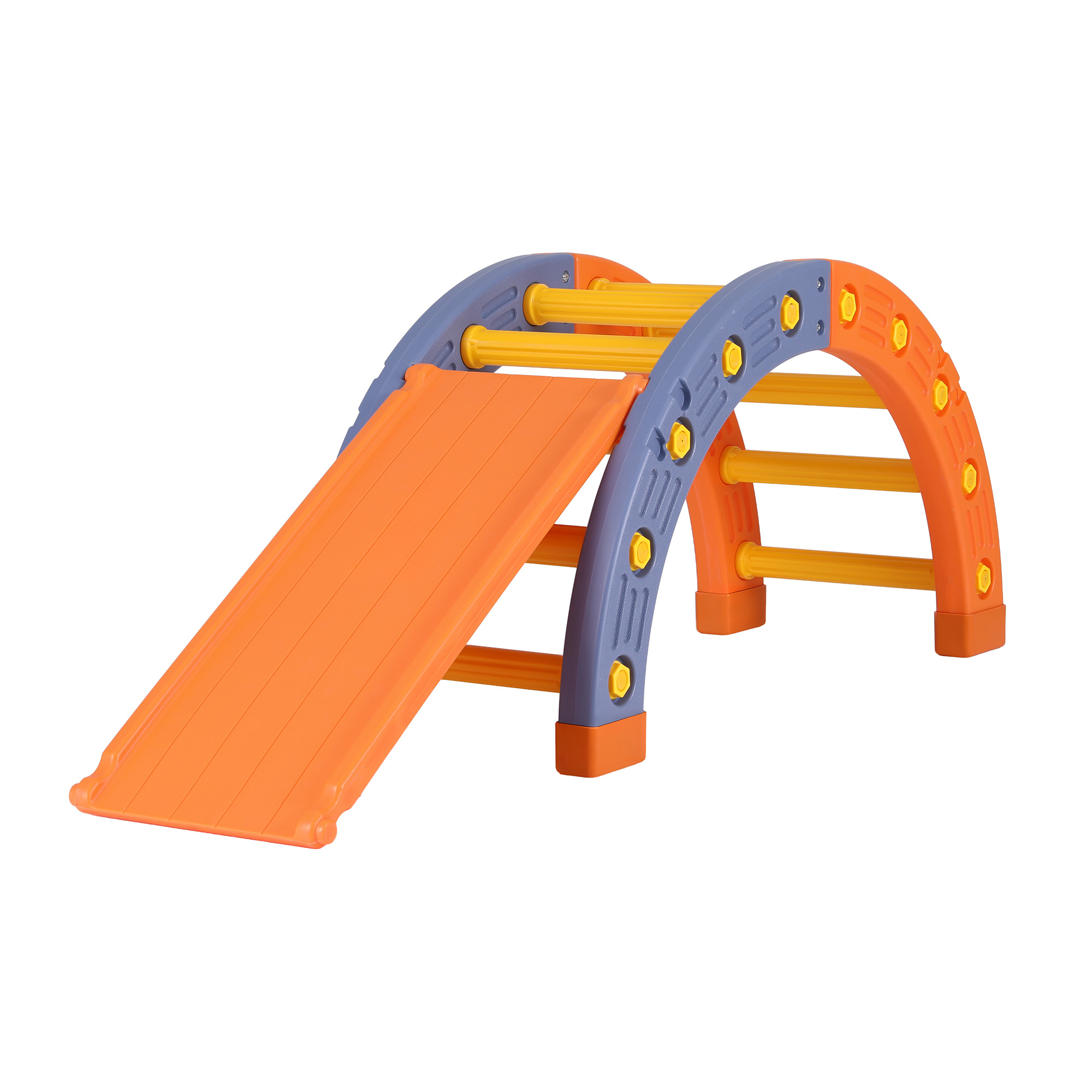 Keezi Kids Climbing Frame Set with Slide and Arch view 3