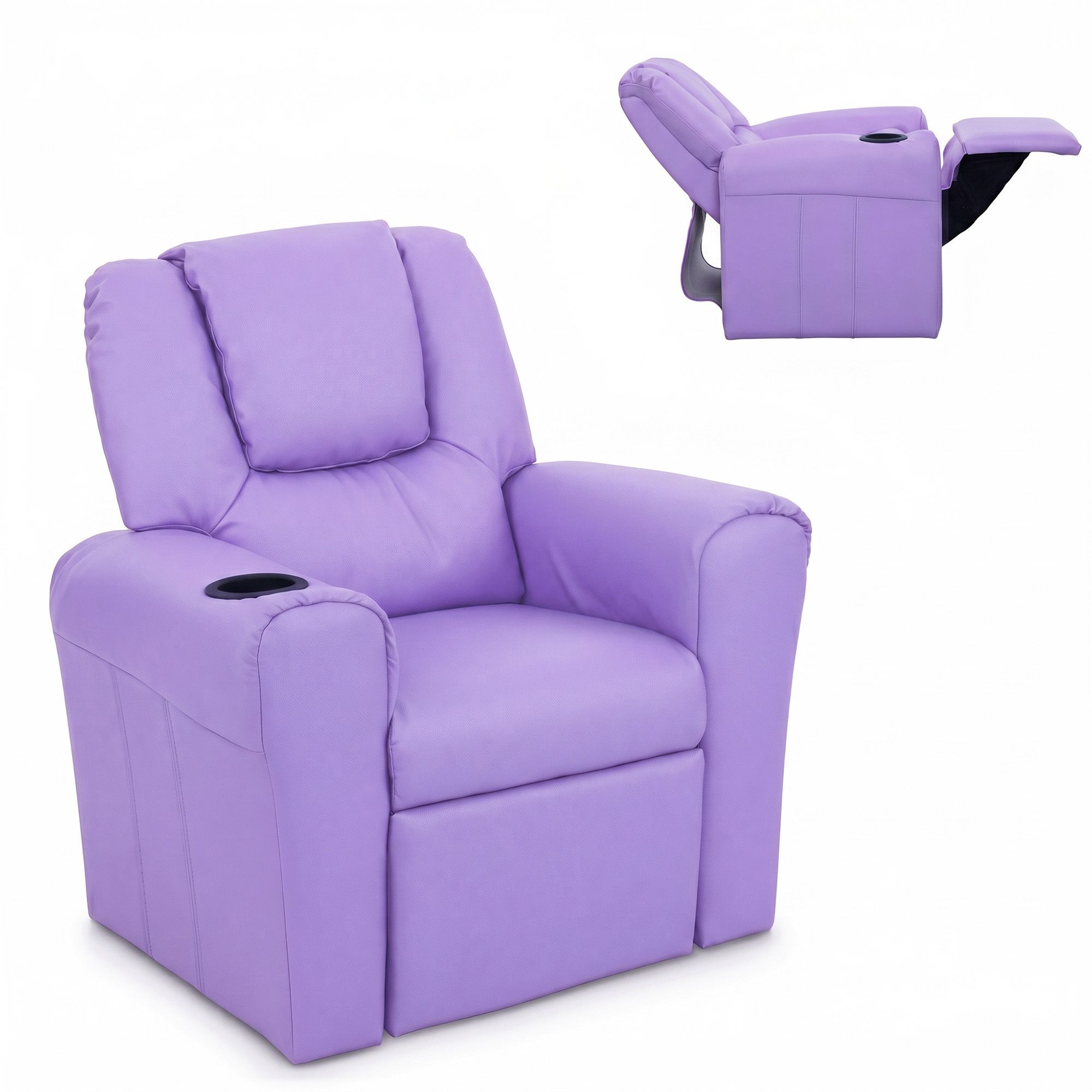 Keezi Kids PU Leather Recliner Chair for Relaxing
