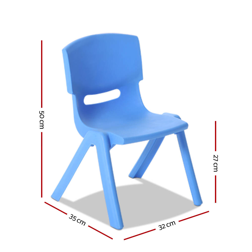 Keezi Kids Plastic Chairs Set of 4, 50kg Capacity view 2