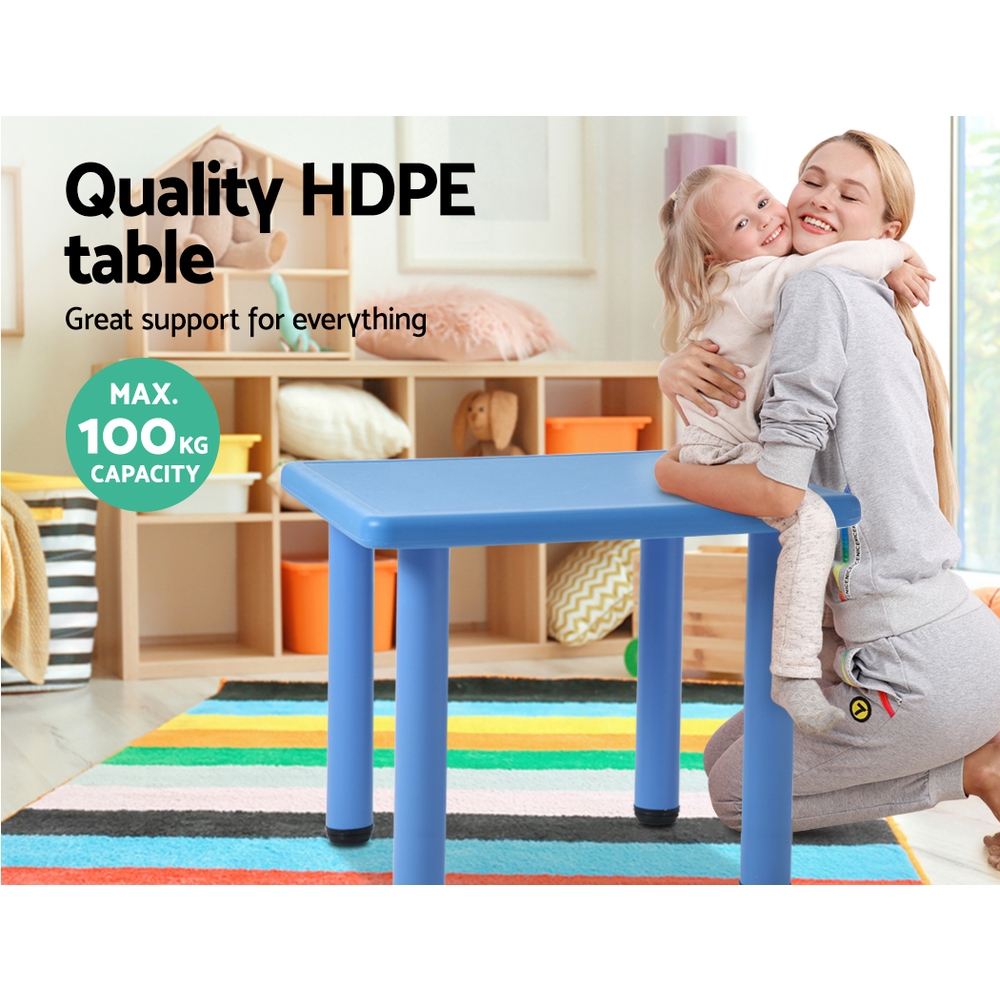 Keezi Plastic Kids Table Square Activity Desk view 4