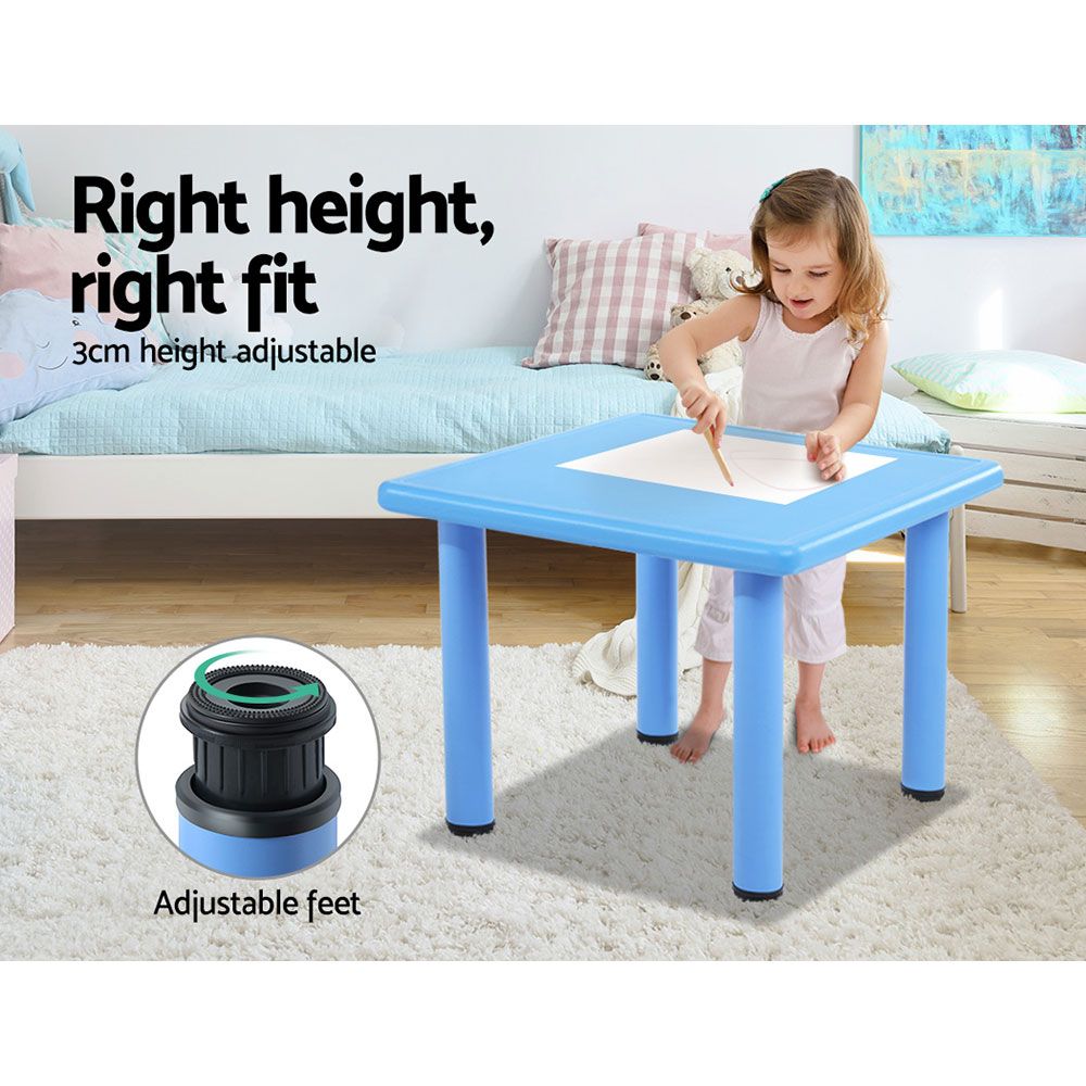 Keezi HDPE Kids Table and Chairs Set with Steel Frame view 4