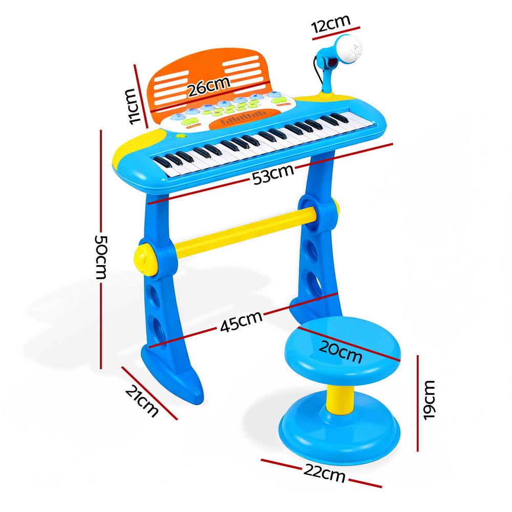 Keezi 37-Key Piano Keyboard Set with Stool & Microphone view 2
