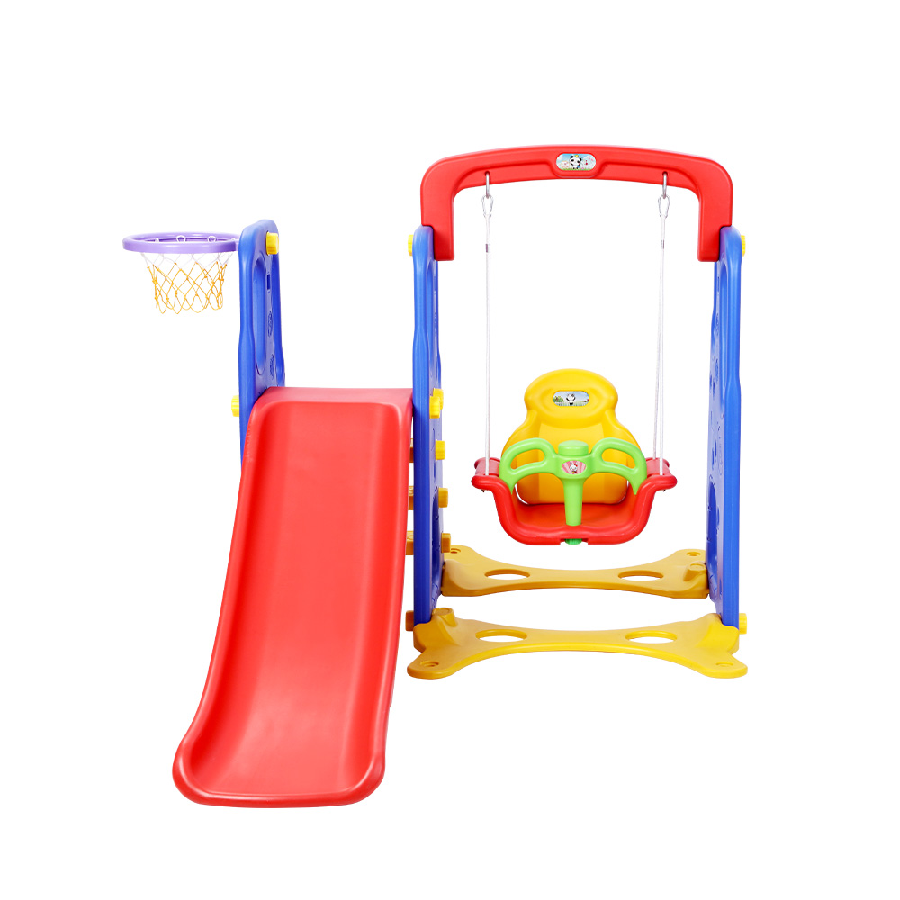 Keezi Kids 120cm Slide Swing Set with Basketball Hoop view 3
