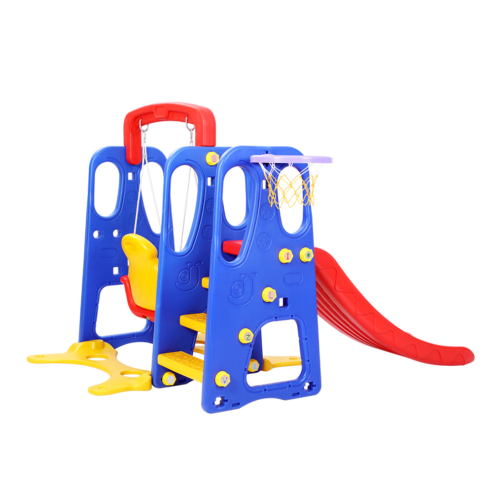 Keezi Kids 120cm Slide Swing Set with Basketball Hoop view 4