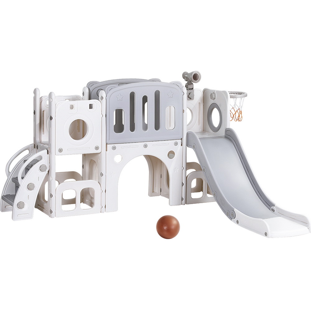 Keezi Kids Slide Swing Set with Telescope and Ladder