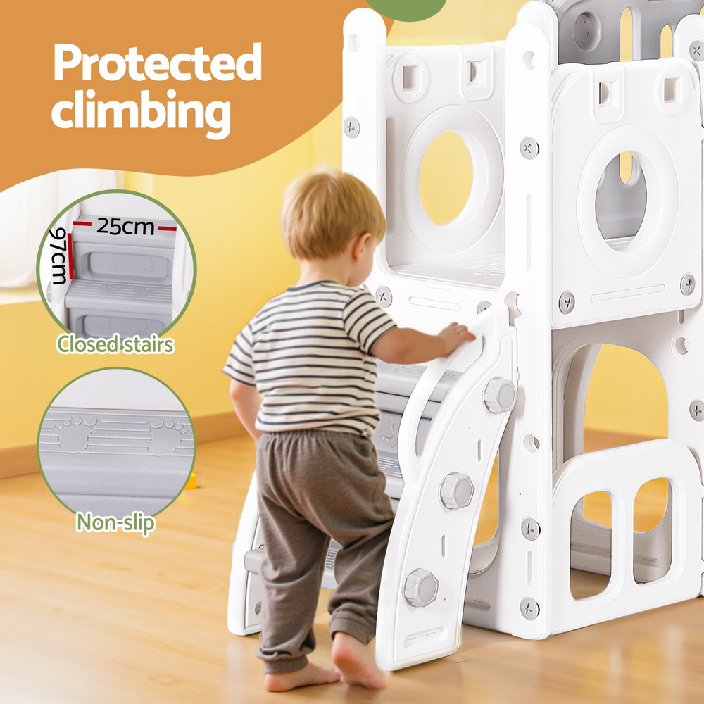 Keezi Kids Slide Swing Set with Telescope and Ladder view 4