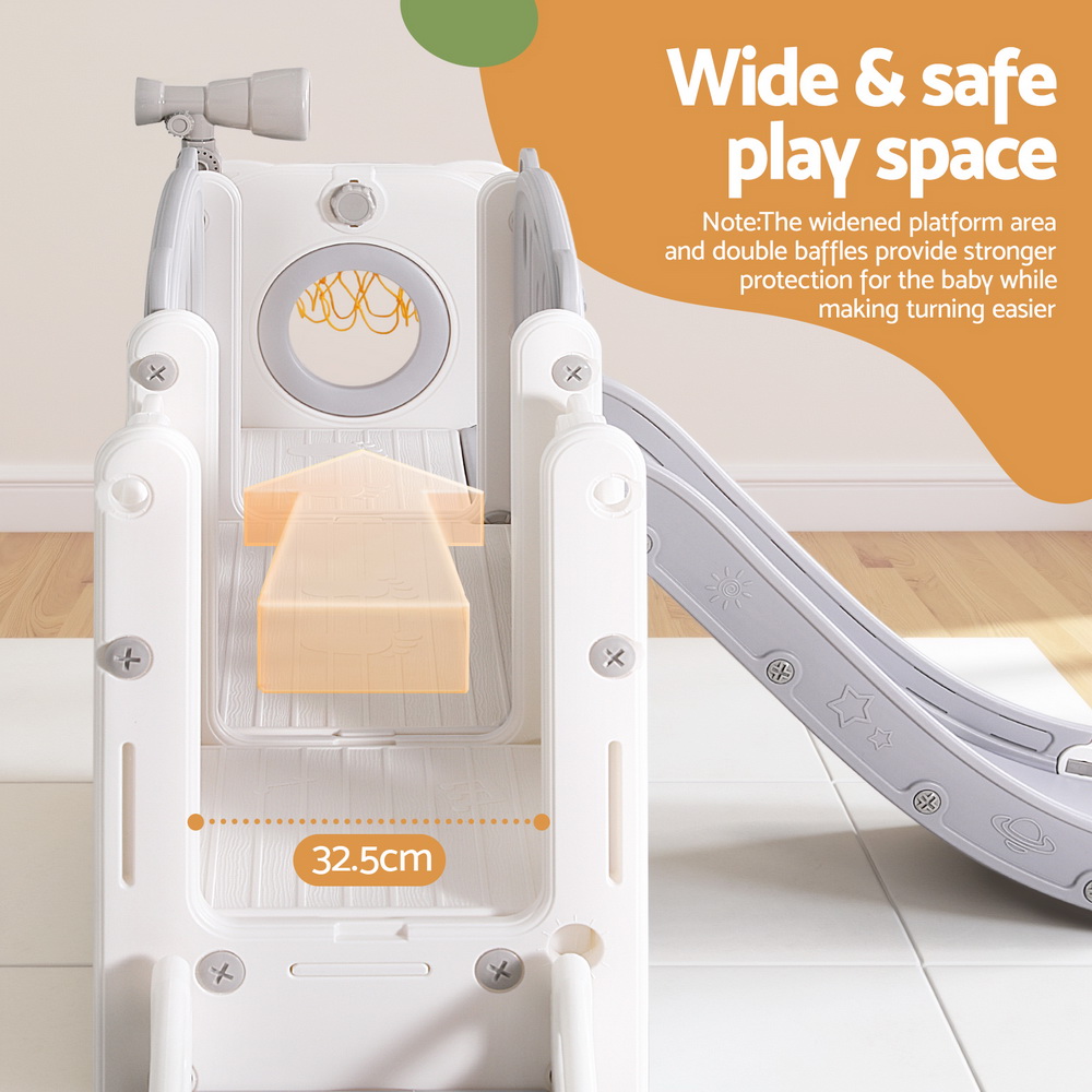 Keezi Kids Slide Swing Set with Telescope and Ladder view 5