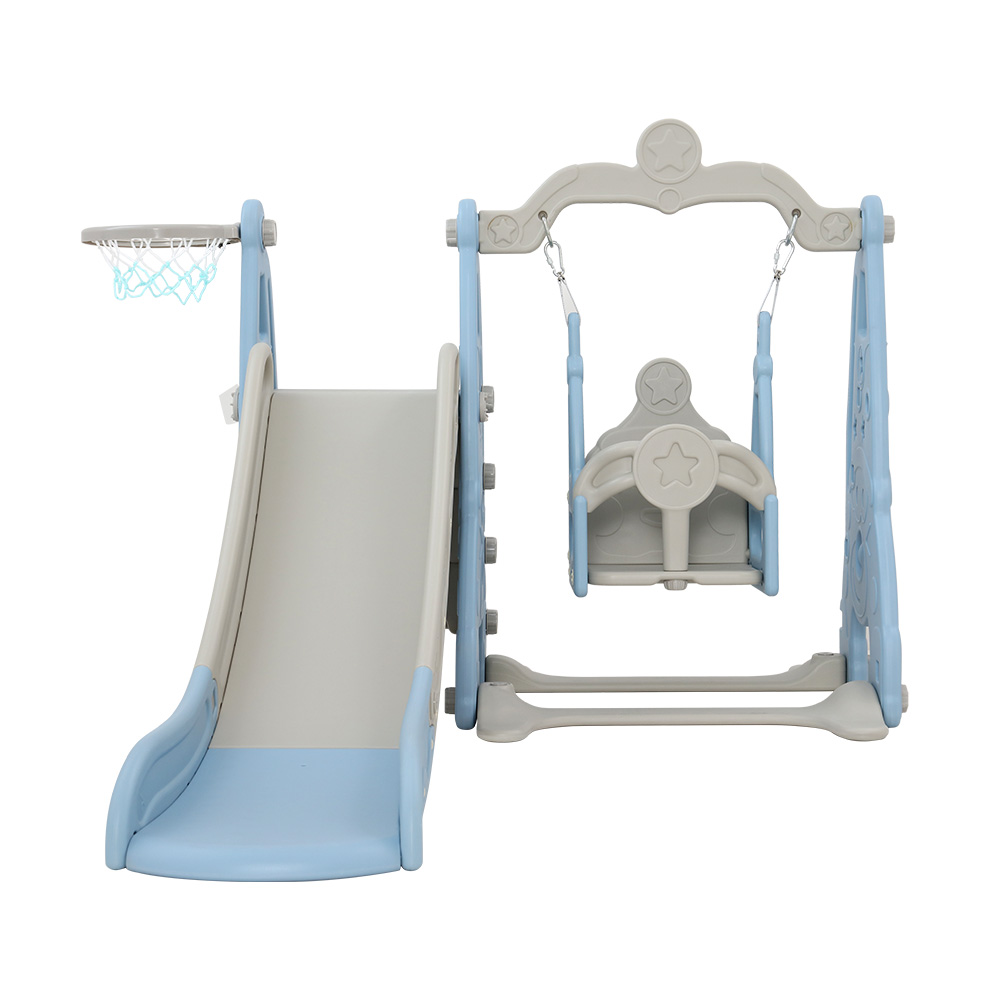 Keezi Kids 170cm Slide Swing Set with Basketball Hoop view 3