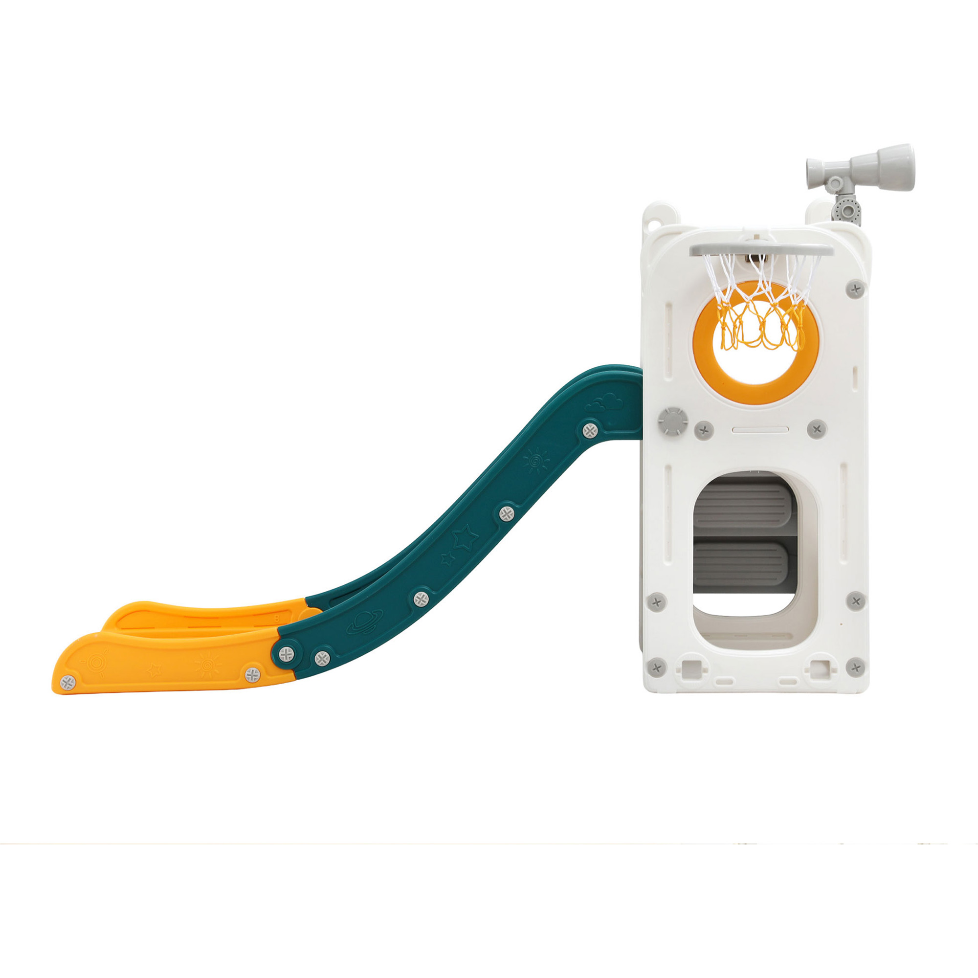 Keezi Kids Slide Set with Telescope and Hidden Storage view 3