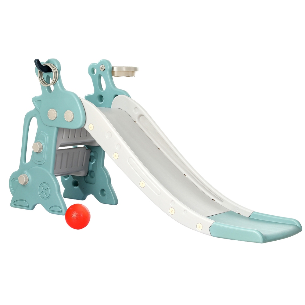 Keezi Kids Deer Slide Set 140cm with Hoop and Ring