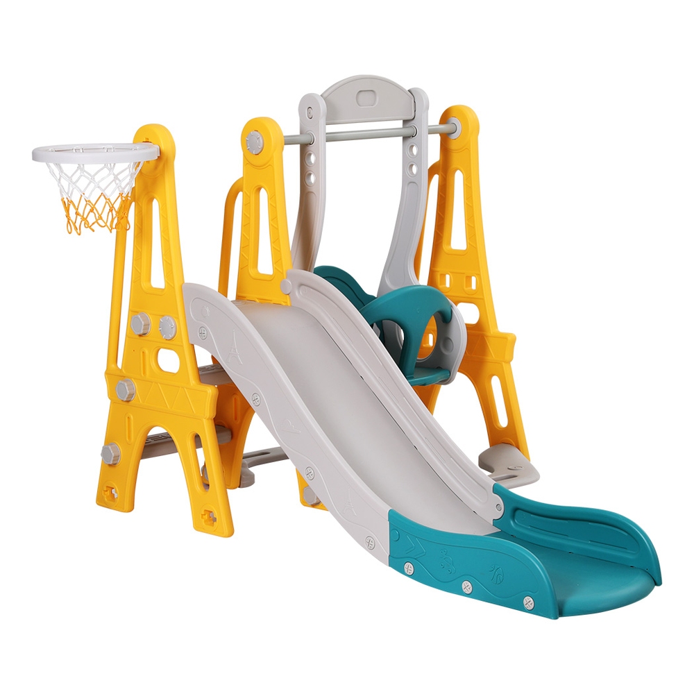 Keezi 3-in-1 Slide Swing Set Adjustable Height 140cm view 3