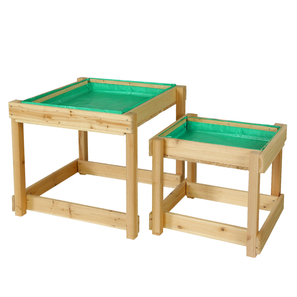 Keezi Kids Wooden Sand Pit Water Table Combo