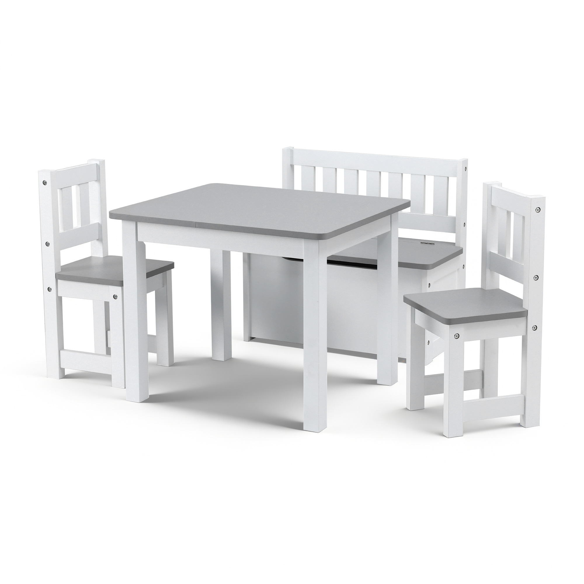 Keezi 2-in-1 Kids Table and Chair Set with Storage Bench