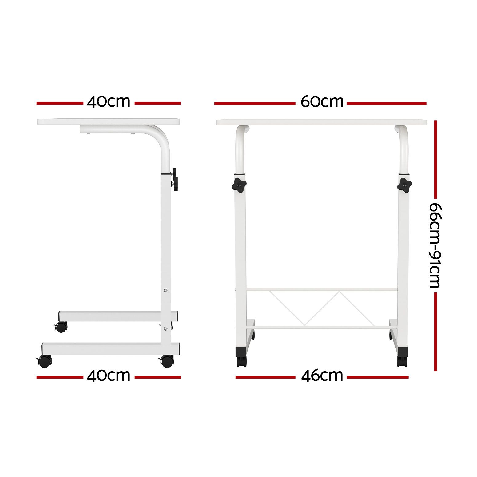 Artiss Laptop Desk Table Adjustable 60cm view 2