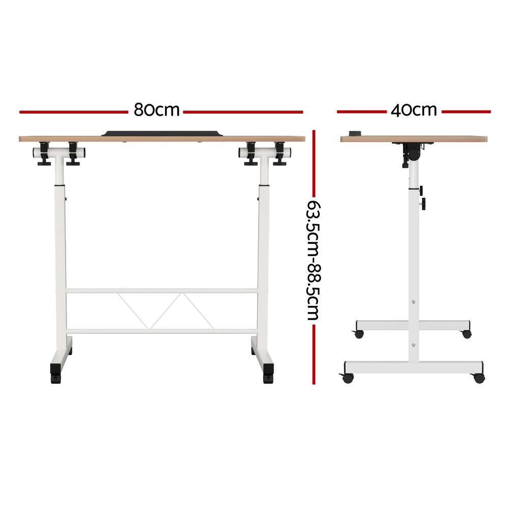 Artiss Laptop Desk Table Adjustable 80cm view 2