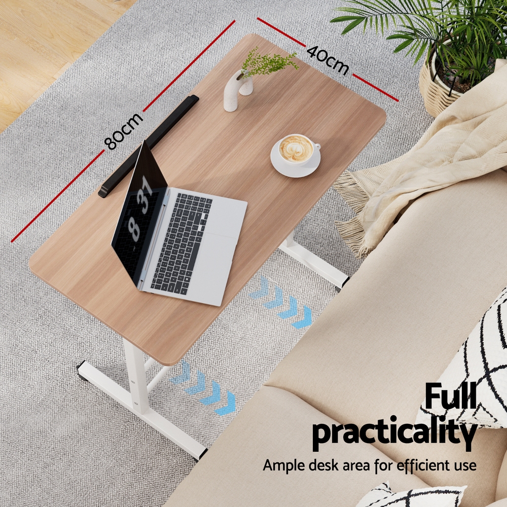 Artiss Laptop Desk Table Adjustable 80cm view 4