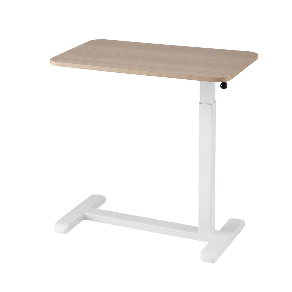 Artiss Laptop Desk Mobile Workstation Height Adjustable Oak 70cm