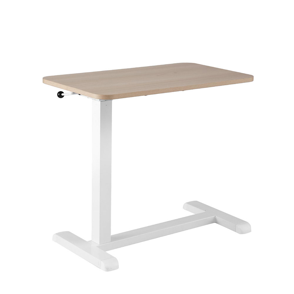 Artiss Laptop Desk Mobile Workstation Height Adjustable Oak 70cm view 3