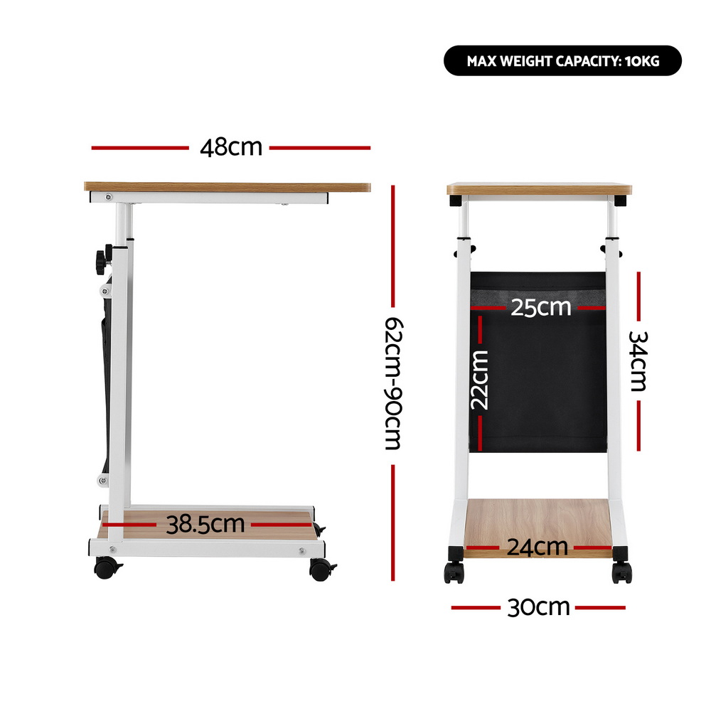 Artiss Laptop Desk Height Adjustable Mobile Workstation view 2