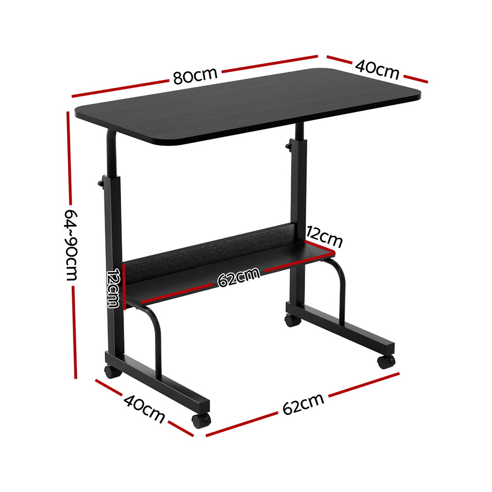 Artiss Laptop Desk Portable Sit Stand Workstation 80cm view 2