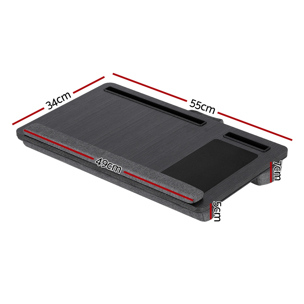 Artiss Lap Desk Portable with Wrist Rest and Mouse Pad 55cm view 2