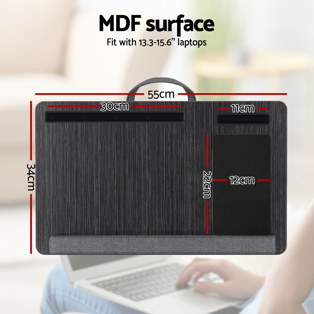Artiss Lap Desk Portable with Wrist Rest and Mouse Pad 55cm view 4
