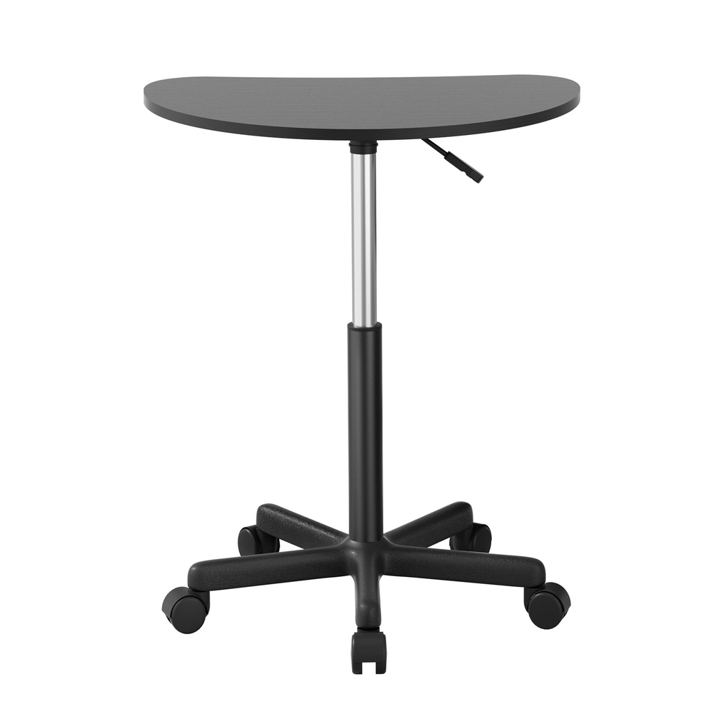 Artiss Laptop Desk Portable with Caster Wheels 60cm Black view 3