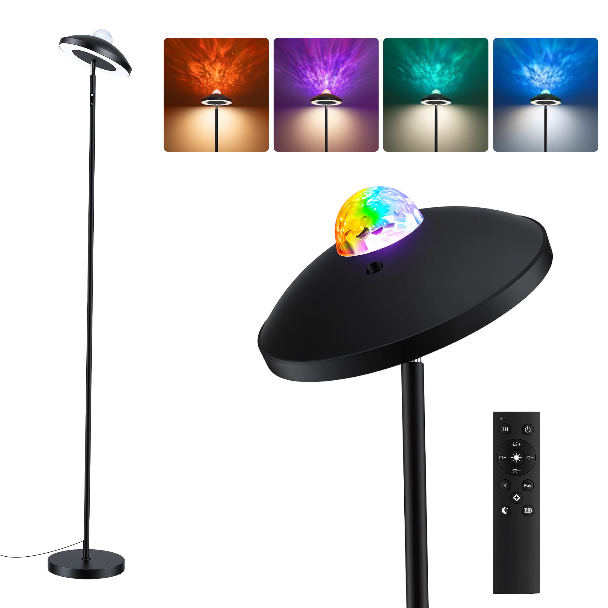 Artiss 2-in-1 LED Floor Lamp with Galaxy Projector