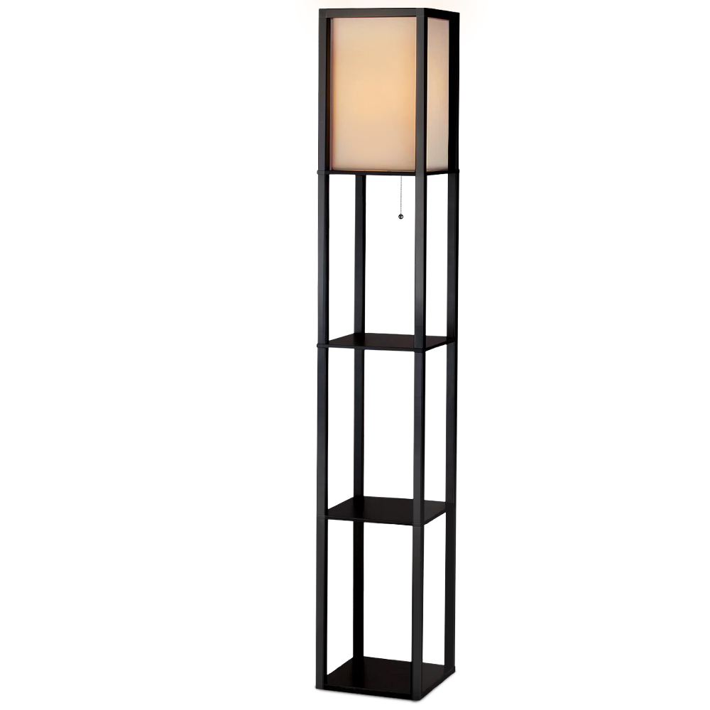 Artiss Vintage 3 Tier Shelf Floor Lamp LED in 2 Colours view 2