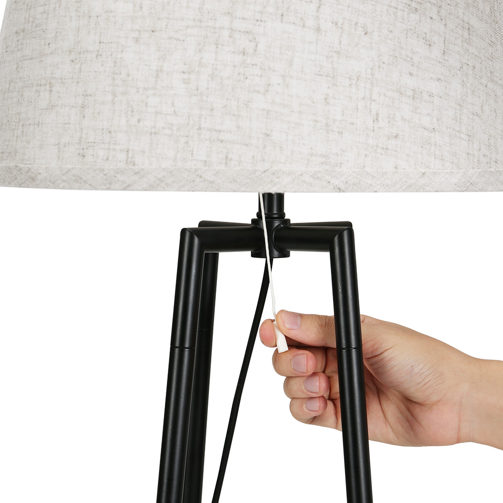 Artiss Floor Lamp 2 Tier Shelf Storage LED Upright view 4