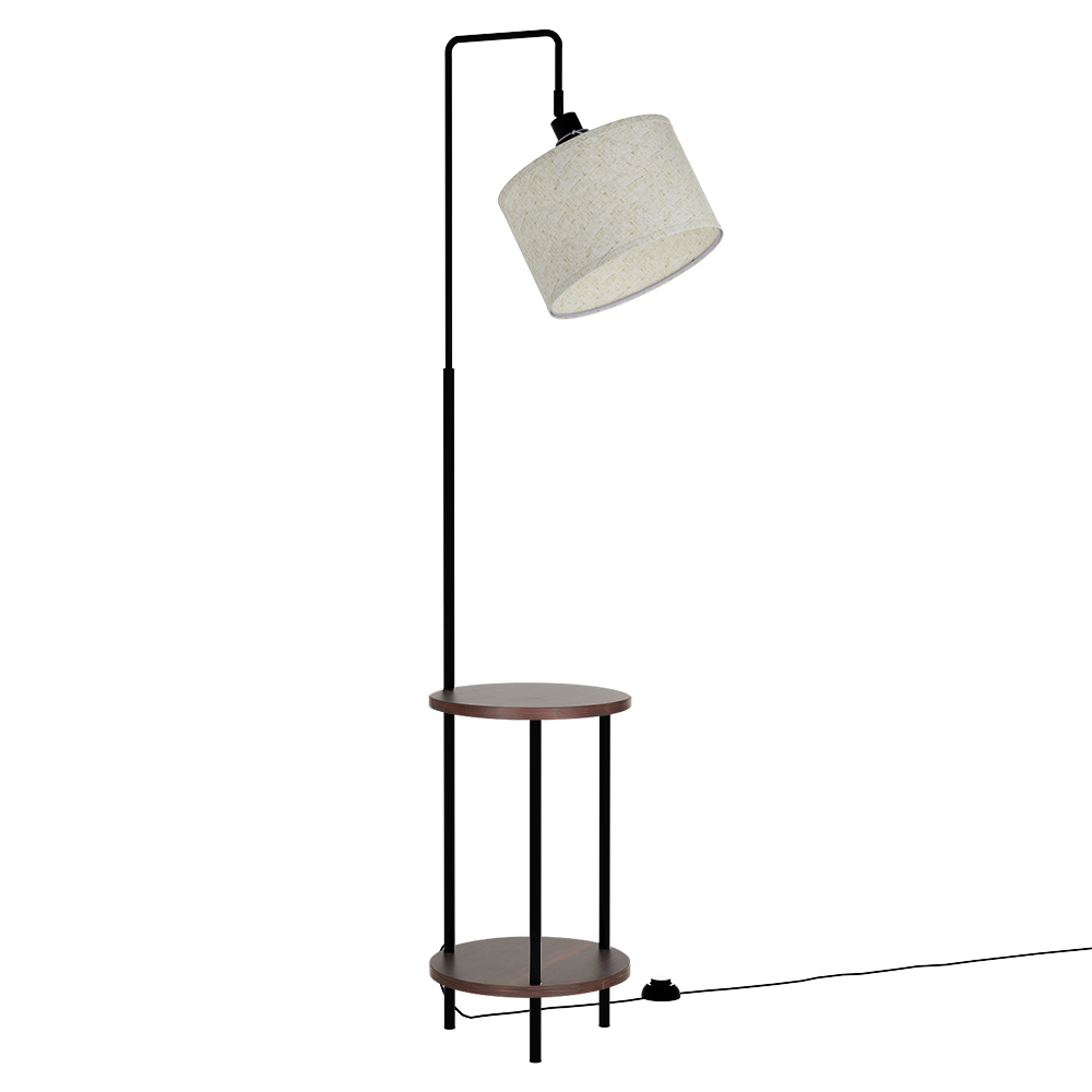 Artiss Floor Lamp 2 Tier Shelf Storage LED Adjustable Head