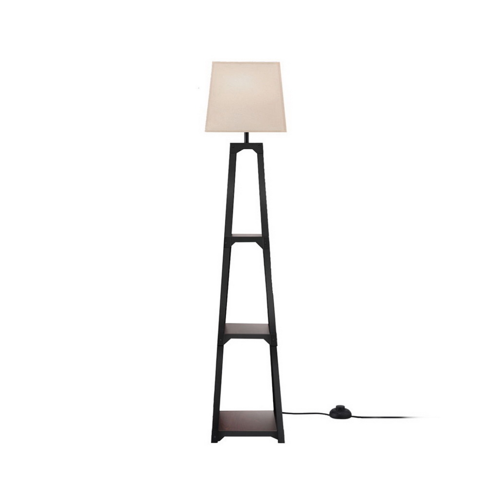 Artiss Vintage 3 Tier Shelf Floor Lamp White view 3