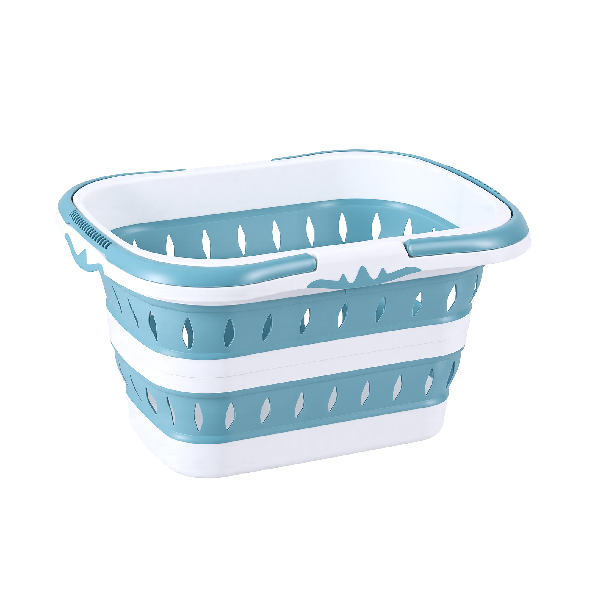 Artiss Laundry Basket Hamper Large Foldable Storage Blue