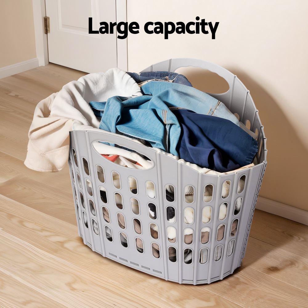 Artiss Laundry Basket Hamper Large Foldable Storage view 4