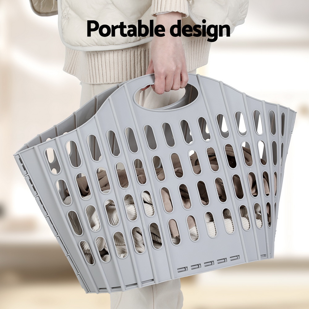 Artiss Laundry Basket Hamper Large Foldable Storage view 5