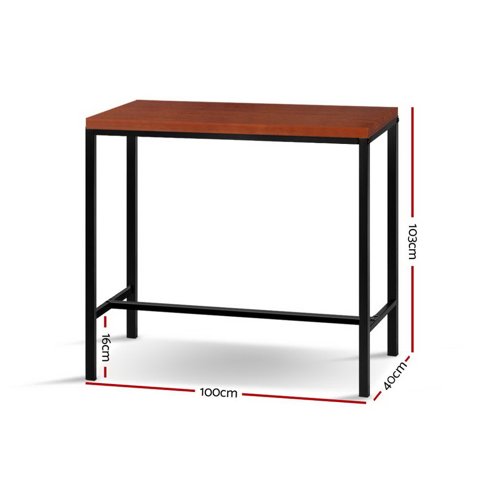 Artiss Alex Bar Table 100cm Rectangular view 2