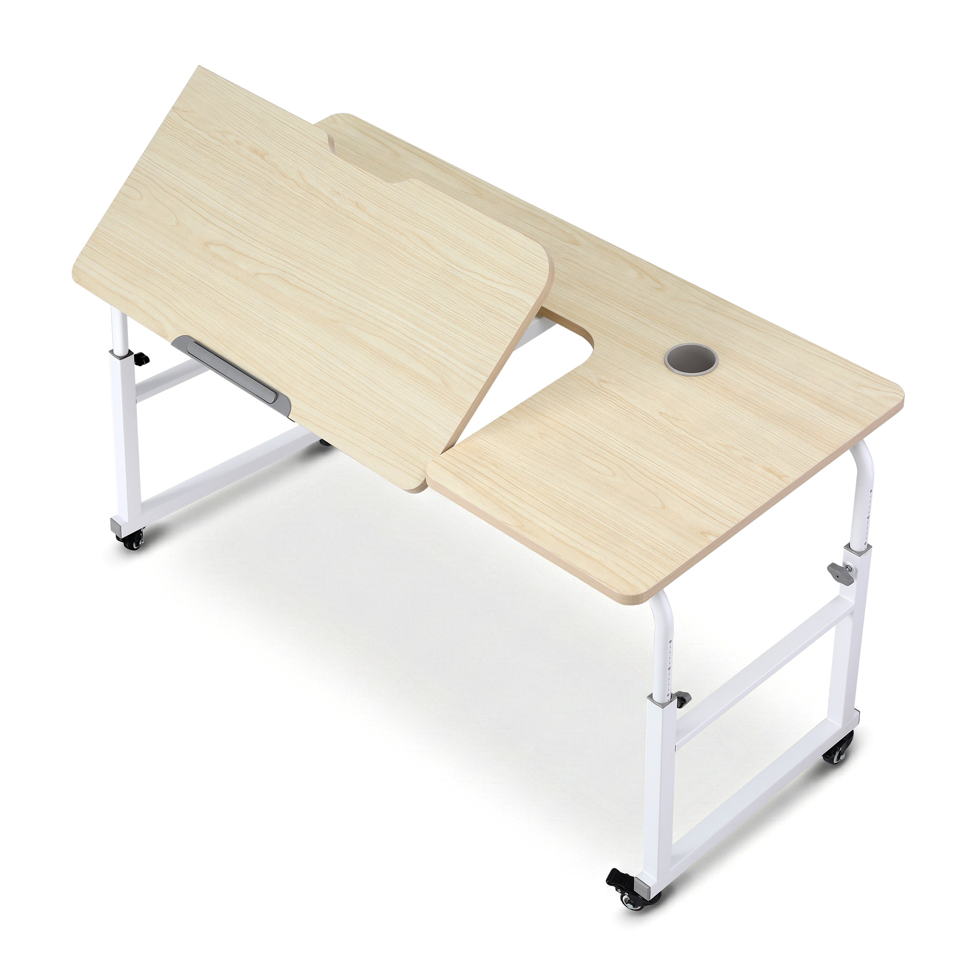 Artiss Mobile Adjustable Laptop Desk Overbed Table