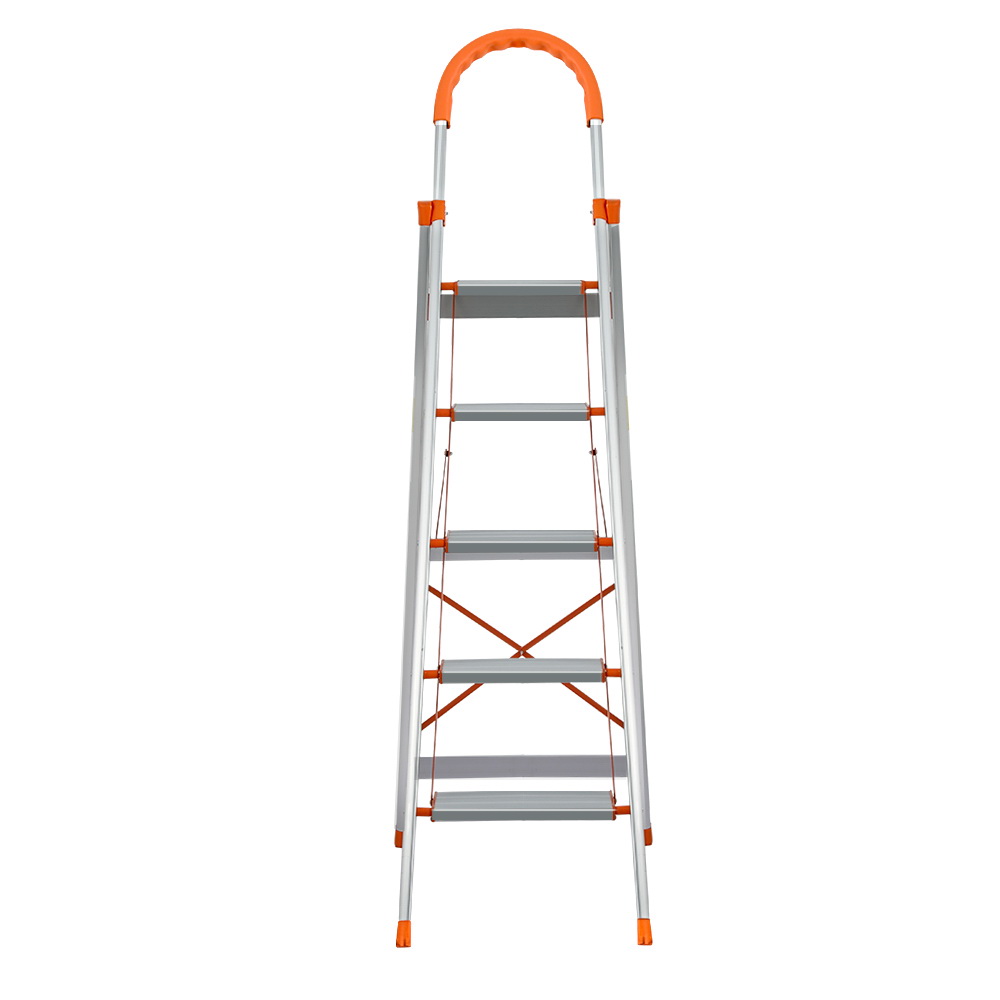 Giantz 5 Step Ladder Folding Aluminium with Platform view 3
