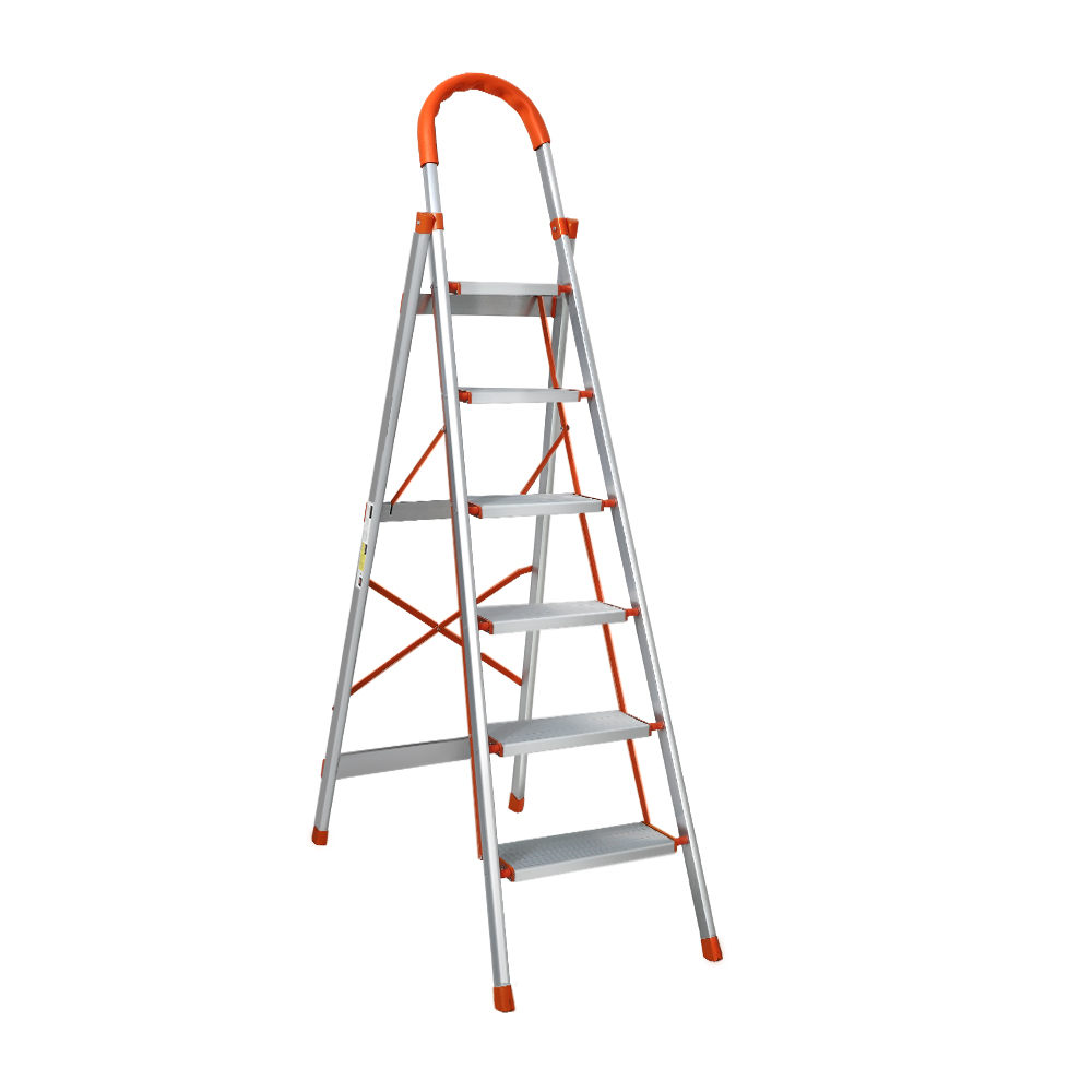 Giantz 6 Step Ladder Folding Aluminium with Platform