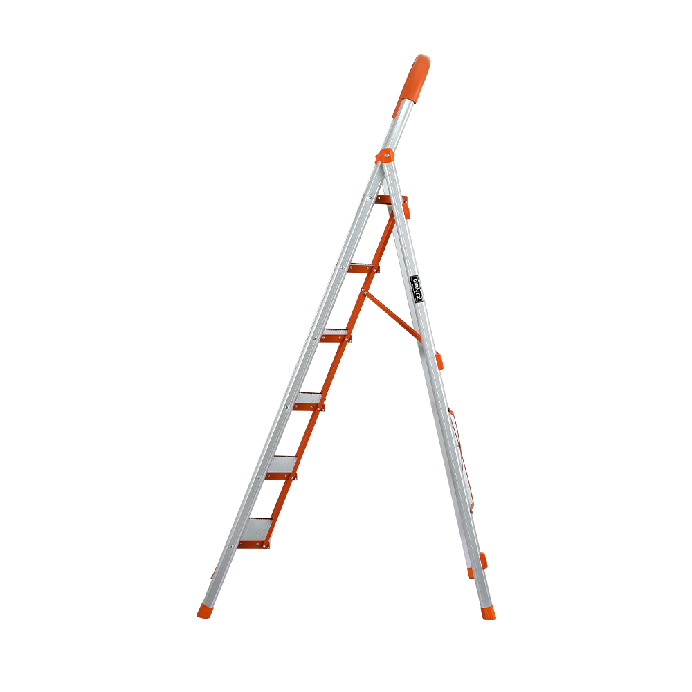 Giantz 6 Step Ladder Folding Aluminium with Platform view 4