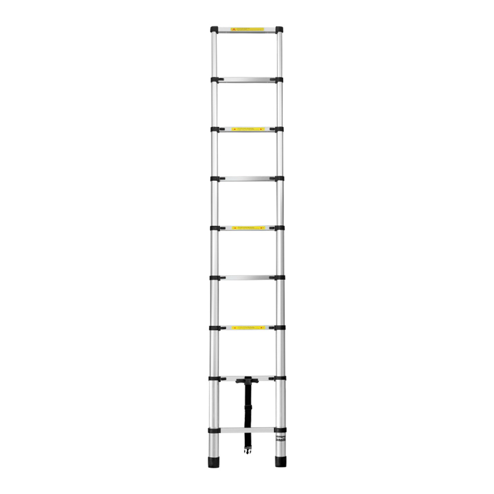 Giantz 2.6m Telescopic Ladder Aluminium Extension view 3