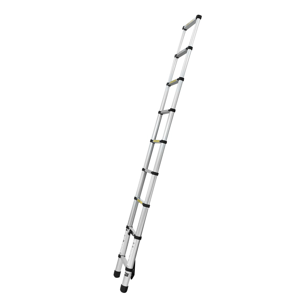 Giantz 2.6m Telescopic Ladder Aluminium Extension view 4