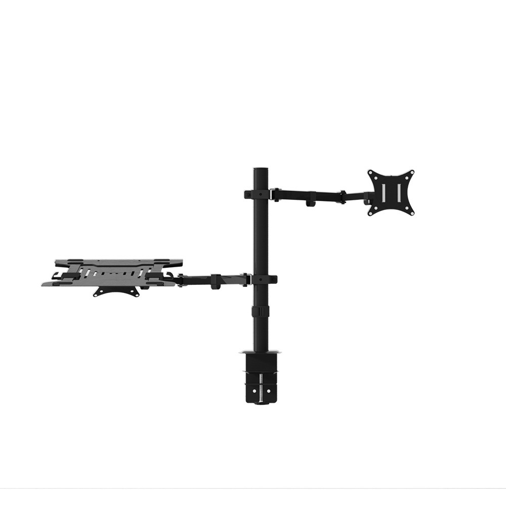 Artiss Dual Monitor Arm Desk Mount with Laptop Tray view 3