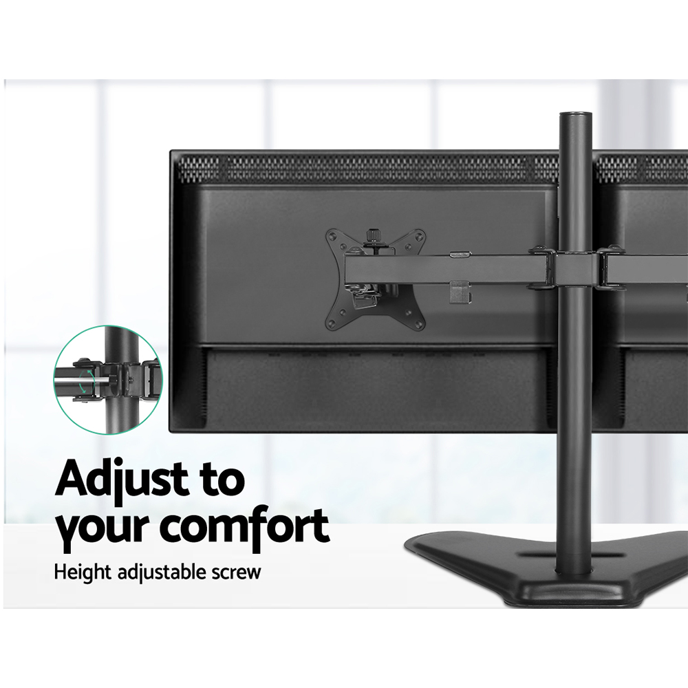 Artiss Double Monitor Arm Stand for Two Screens view 5