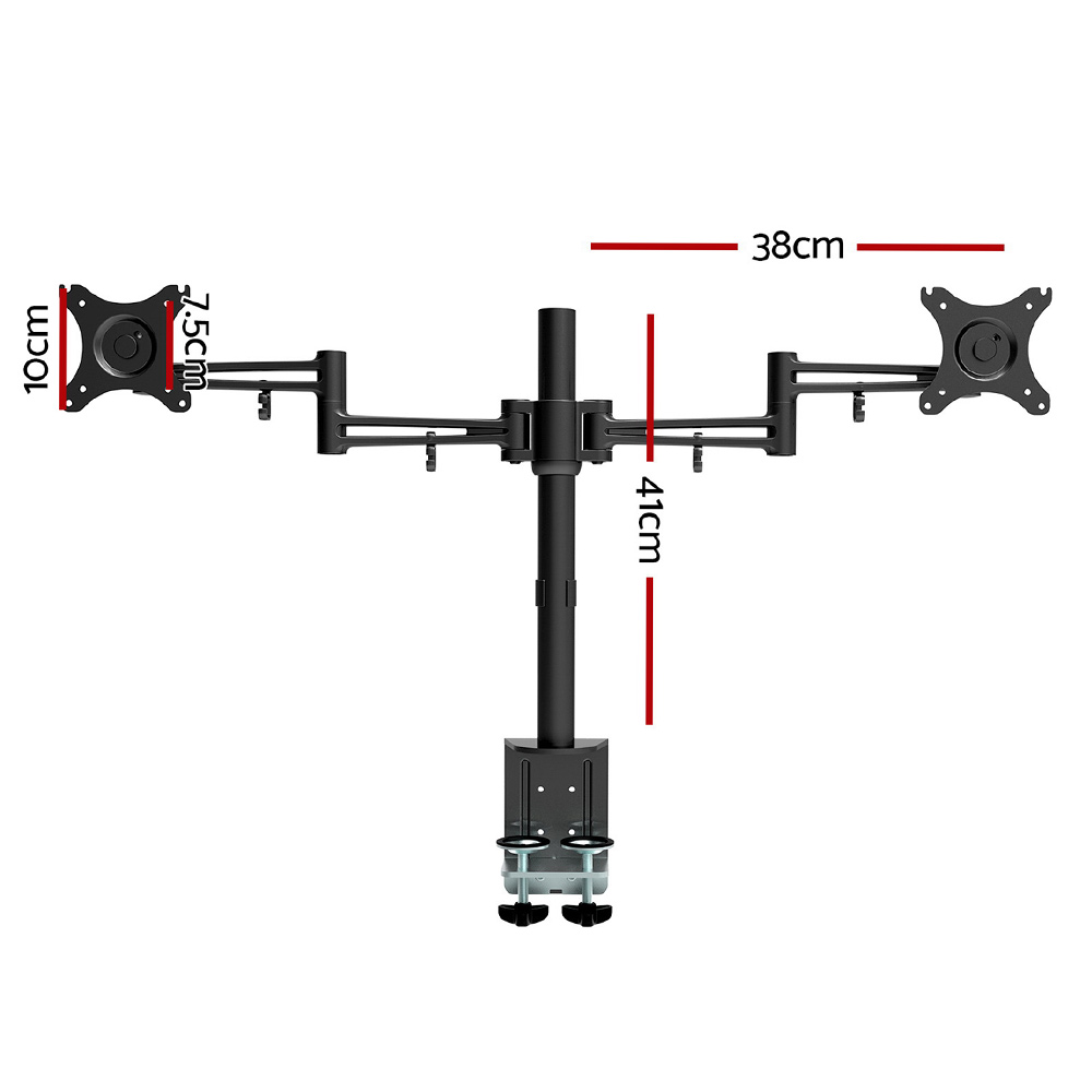 Artiss Dual Monitor Arm Mount for Two Screens view 2