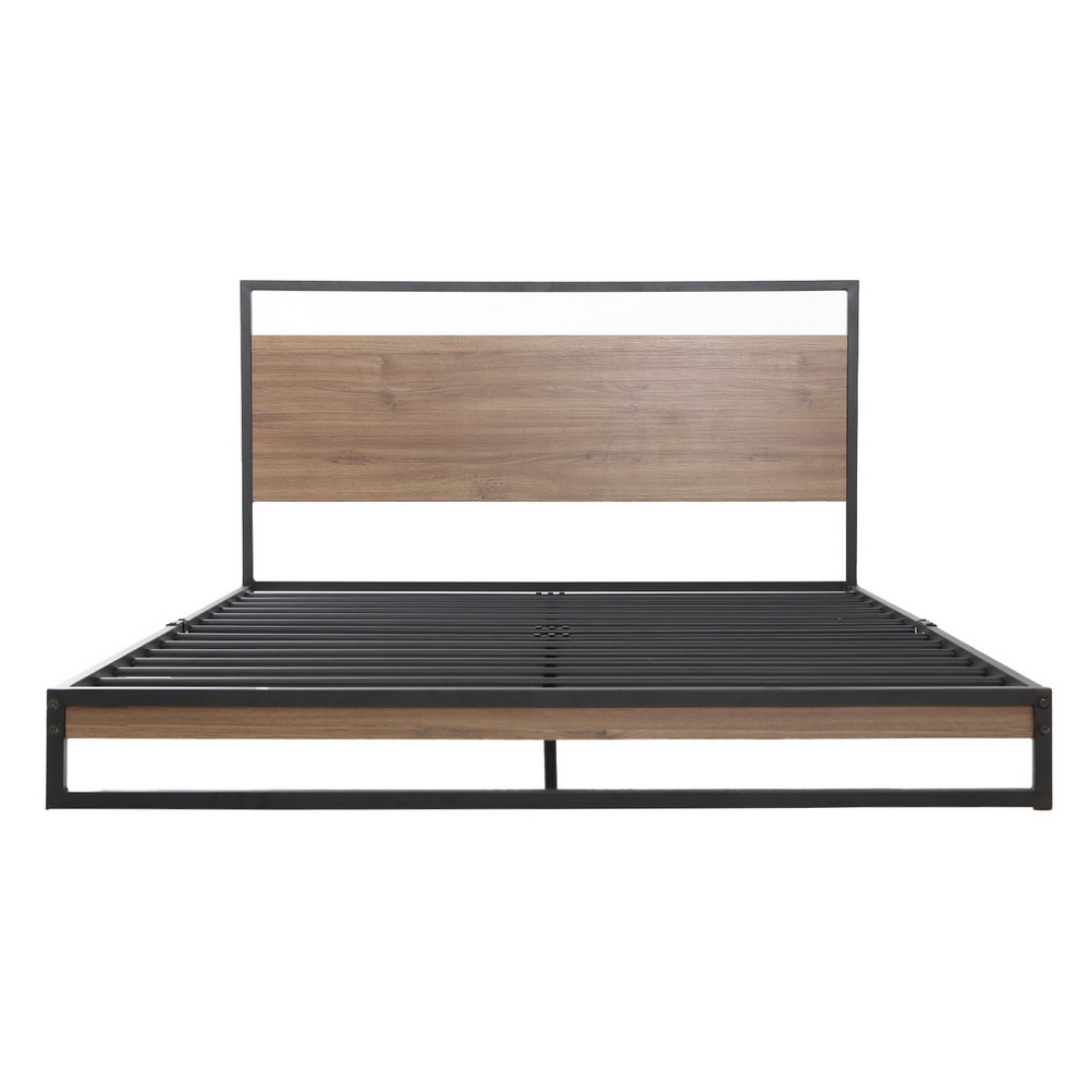 Artiss Dane Metal Bed Frame, King, Black view 2
