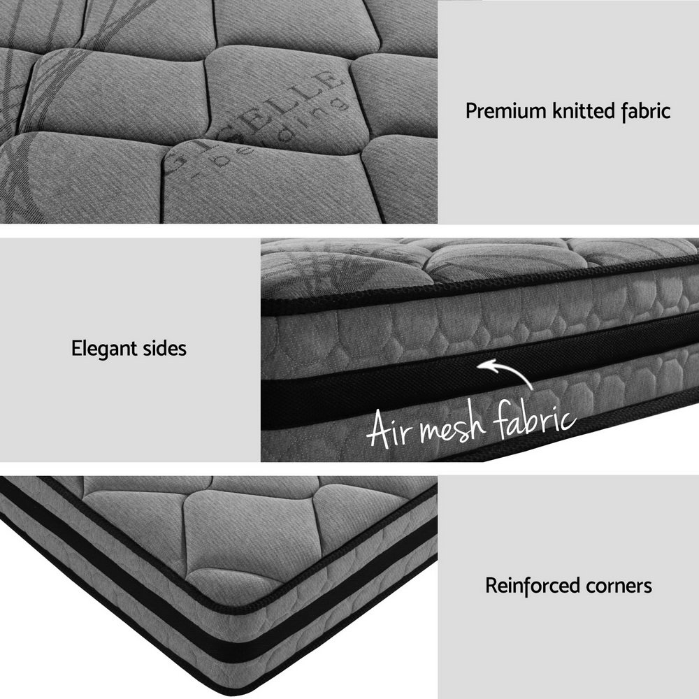 Artiss DANE Metal Bed Frame with Mattress, Queen view 5