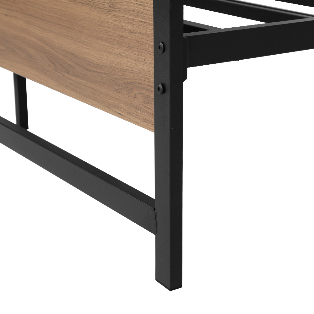 Artiss DREW Metal Bed Frame with Platform Base, Black view 4