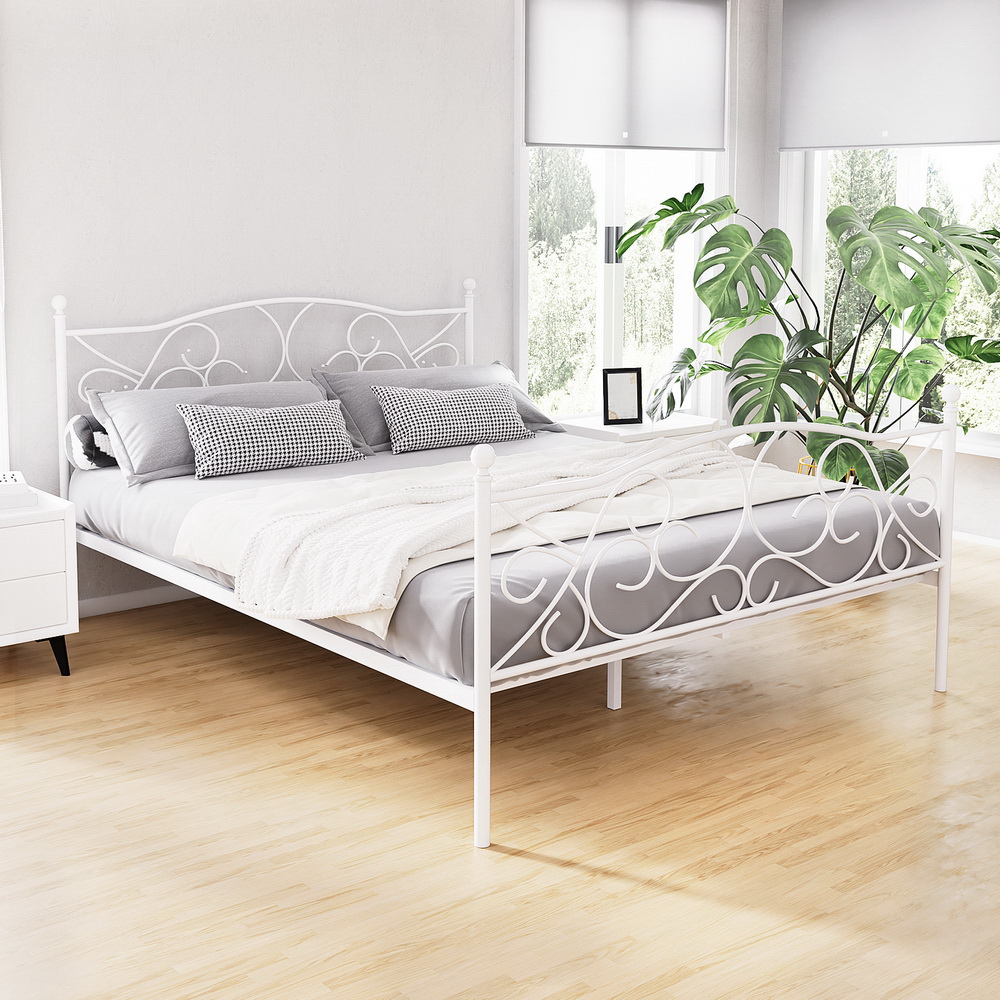 Artiss GROA Metal Bed Frame, Provincial Style