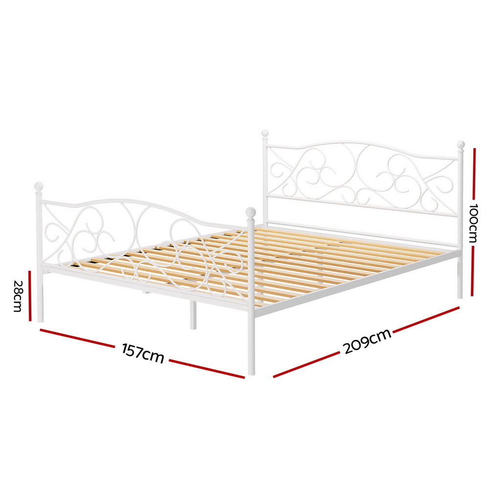 Artiss GROA Metal Bed Frame, Provincial Style view 3